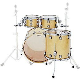 Premier Genista Classic Birch 4-Piece Shell Pack With 22" Bass Drum Vintage Gold Sparkle