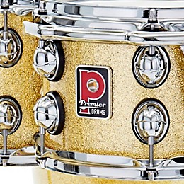 Premier Genista Classic Birch 4-Piece Shell Pack With 22" Bass Drum Vintage Gold Sparkle