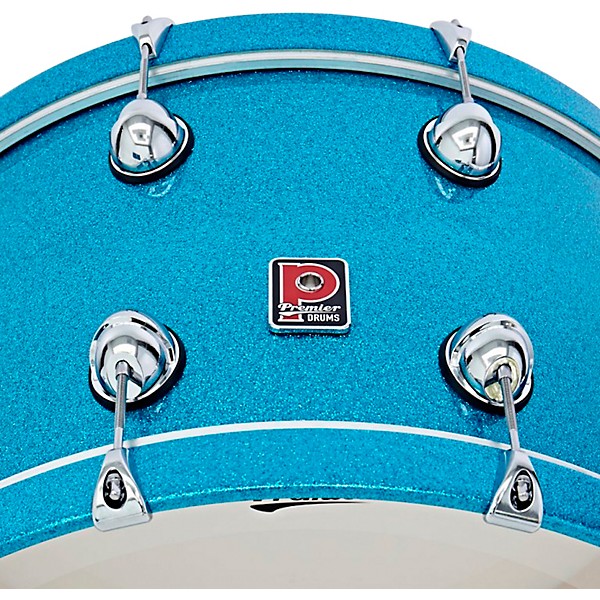 Premier Genista Heritage Birch 4-Piece Shell Pack with 24 in. Bass Drum Aqua Sparkle