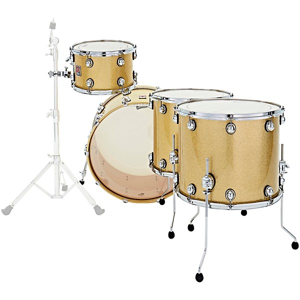 Premier Genista Heritage Birch 4-Piece Shell Pack with 24 in. Bass Drum Gold Sparkle