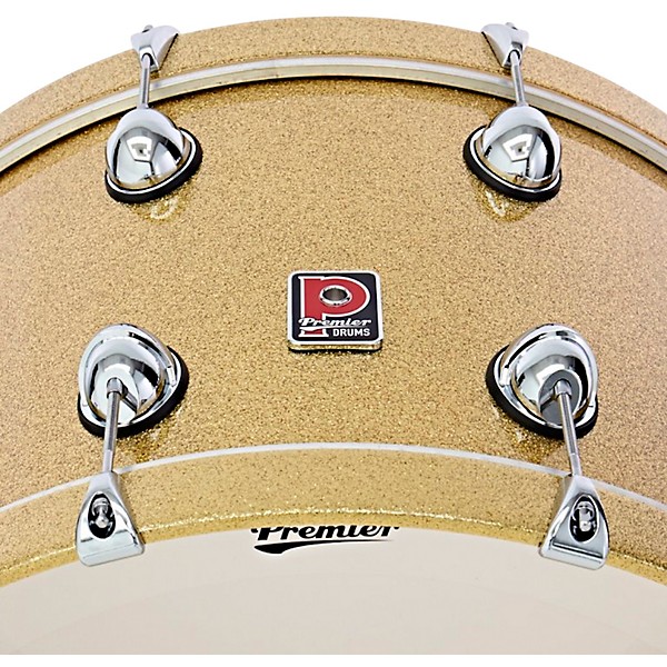 Premier Genista Heritage Birch 4-Piece Shell Pack with 24 in. Bass Drum Gold Sparkle