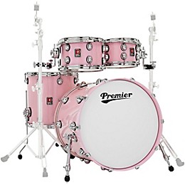 Premier Genista Maple 4-Piece Shell Pack With 22" Bass Drum Pink