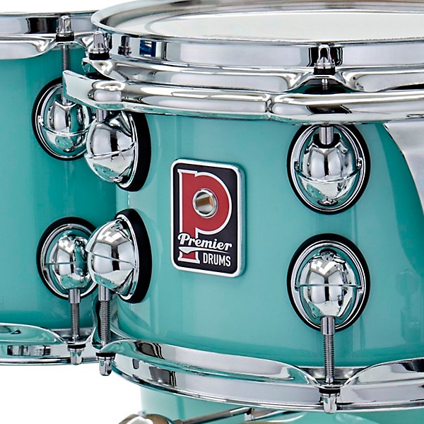 Premier Genista Maple 4-Piece Shell Pack With 22" Bass Drum Pistachio