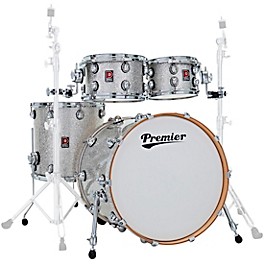 Premier Genista Maple 4-Piece Shell Pack With 2... Premier Genista Maple 4-Piece Shell Pack With 22" Bass Drum Silver Sparkle