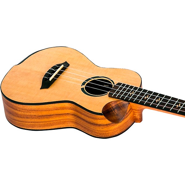 Flight Victoria Soundwave Concert Acoustic-Electric Ukulele Natural