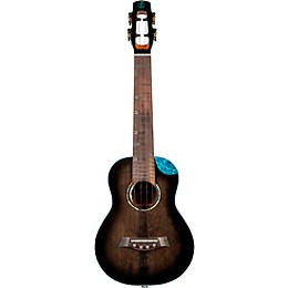 Flight Nighthawk Concert Acoustic-Electric Ukulele Black