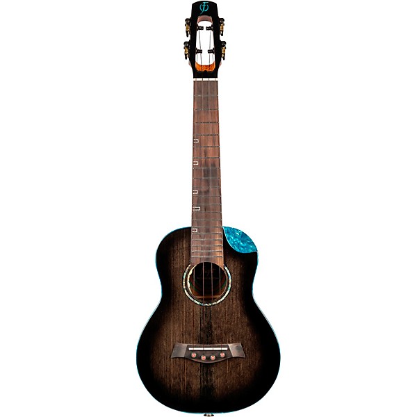 Flight Nighthawk Concert Acoustic-Electric Ukulele Black