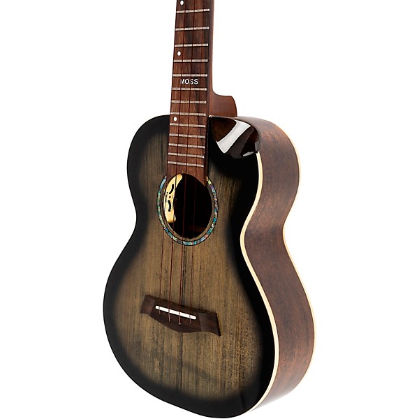 Flight Peter Moss Signature Tenor Acoustic-Electric Ukulele Black