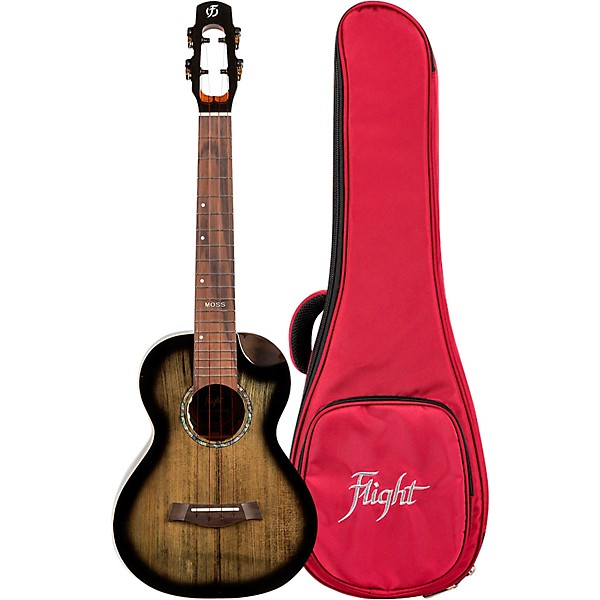 Flight Peter Moss Signature Tenor Acoustic-Electric Ukulele Black