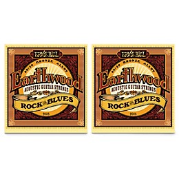 Ernie Ball 2008 Earthwood 80/20 Bronze Rock and Blues Acoustic Guitar Strings 2-Pack