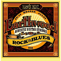 Ernie Ball 2008 Earthwood 80/20 Bronze Rock and Blues Acoustic Guitar Strings 2-Pack