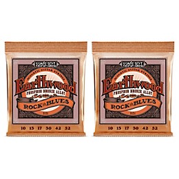 Ernie Ball 2151 Earthwood Phosphor Bronze Rock & Blues Acoustic Guitar Strings 2-Pack