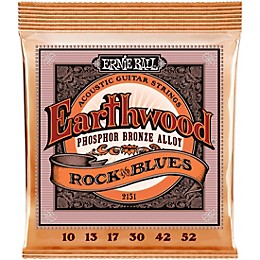 Ernie Ball 2151 Earthwood Phosphor Bronze Rock & Blues Acoustic Guitar Strings 2-Pack