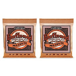 Ernie Ball 2144 Earthwood Phosphor Bronze Medium Acoustic Guitar Strings 2-Pack