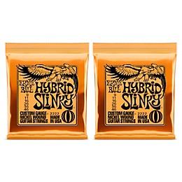 Ernie Ball 2222 Nickel Wound Hybrid Slinky Electric Guitar Strings 2-Pack