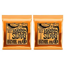 Ernie Ball 2222 Nickel Wound Hybrid Slinky Electric Guitar Strings 2-Pack