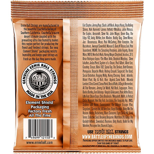 Ernie Ball 2150 Earthwood Phosphor Bronze Extra Light Acoustic Guitar Strings 2-Pack