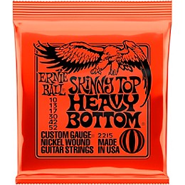 Ernie Ball 2215 Nickel Wound Skinny Top/Heavy Bottom Electric Guitar Strings 2-Pack