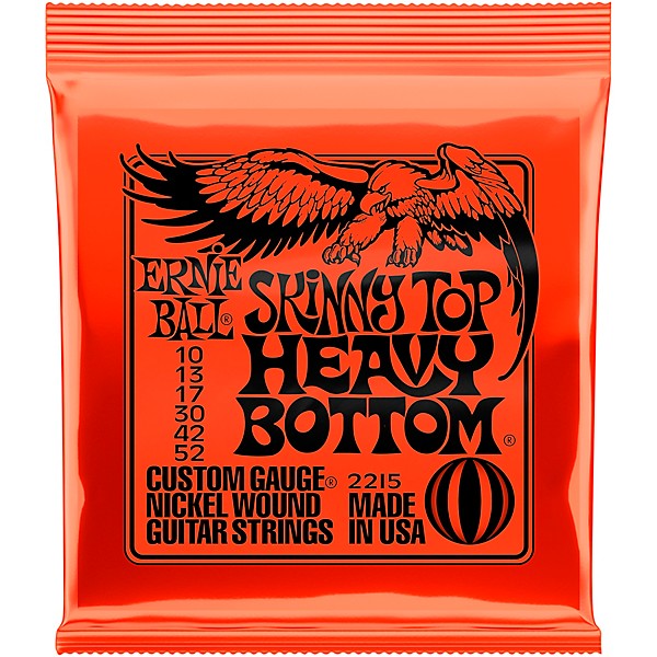 Ernie Ball 2215 Nickel Wound Skinny Top/Heavy Bottom Electric Guitar Strings 2-Pack