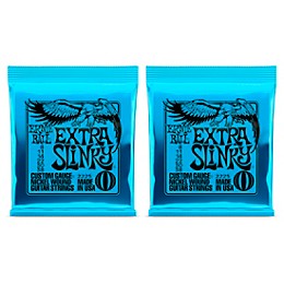 Ernie Ball 2225 Nickel Wound Extra Slinky Electric Guitar Strings 2-Pack