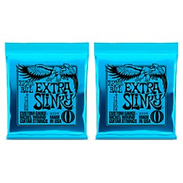 Ernie Ball 2225 Nickel Wound Extra Slinky Electric Guitar Strings 2-Pack