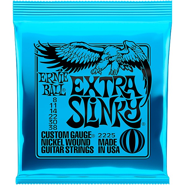 Ernie Ball 2225 Nickel Wound Extra Slinky Electric Guitar Strings 2-Pack