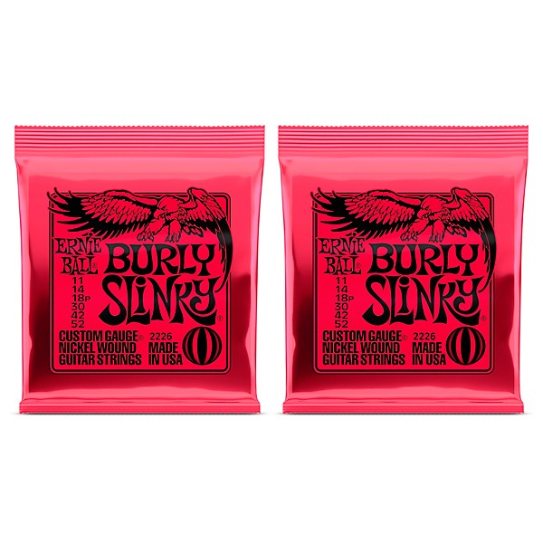 Ernie Ball 2226 Ernie Ball Burly Slinky Nickel Wound Electric Guitar Strings 2-Pack