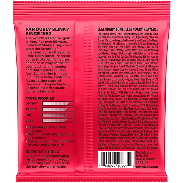 Ernie Ball 2226 Ernie Ball Burly Slinky Nickel Wound Electric Guitar Strings 2-Pack