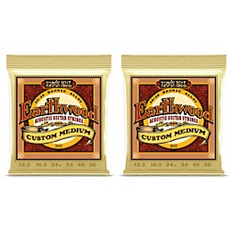 Ernie Ball 2005 Earthwood 80/20 Custom Medium Acoustic Strings 2-Pack