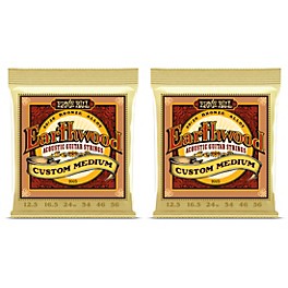 Ernie Ball 2005 Earthwood 80/20 Custom Medium Acoustic Strings 2-Pack