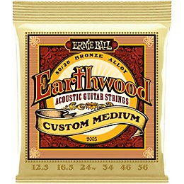 Ernie Ball 2005 Earthwood 80/20 Custom Medium Acoustic Strings 2-Pack