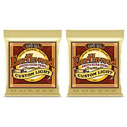 Ernie Ball 2007 Earthwood 80/20 Custom Light Acoustic Strings 2-Pack