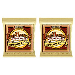 Ernie Ball 2007 Earthwood 80/20 Custom Light Acoustic Strings 2-Pack