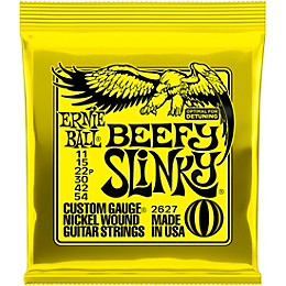 Ernie Ball 2627 Nickel Wound Beefy Slinky Drop Tuning Electric Guitar Strings 2-Pack