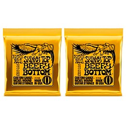 Ernie Ball 2216 Skinny Top/Beefy Bottom Nickel Wound Electric Guitar Strings 2-Pack