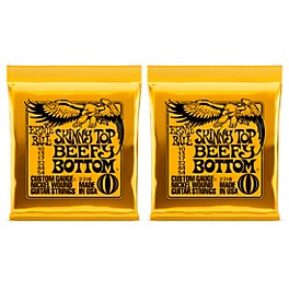 Ernie Ball 2216 Skinny Top/Beefy Bottom Nickel Wound Electric Guitar Strings 2-Pack