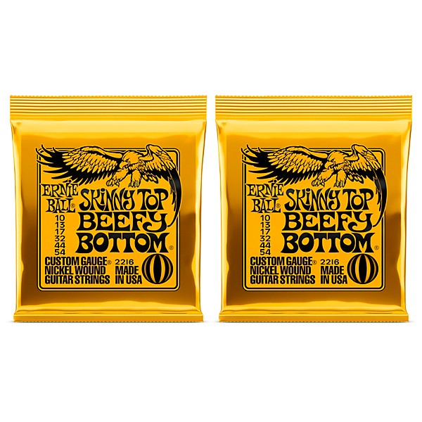 Ernie Ball 2216 Skinny Top/Beefy Bottom Nickel Wound Electric Guitar Strings 2-Pack