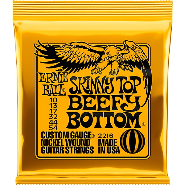 Ernie Ball 2216 Skinny Top/Beefy Bottom Nickel Wound Electric Guitar Strings 2-Pack