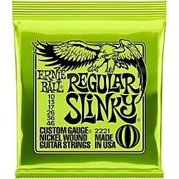 Ernie Ball 2221 Regular Slinky Nickel Wound Electric Guitar Strings 2-Pack