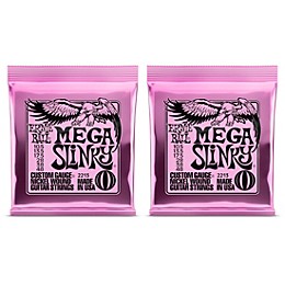 Ernie Ball 2213 Mega Slinky Nickel Wound Electric Guitar Strings 2-Pack