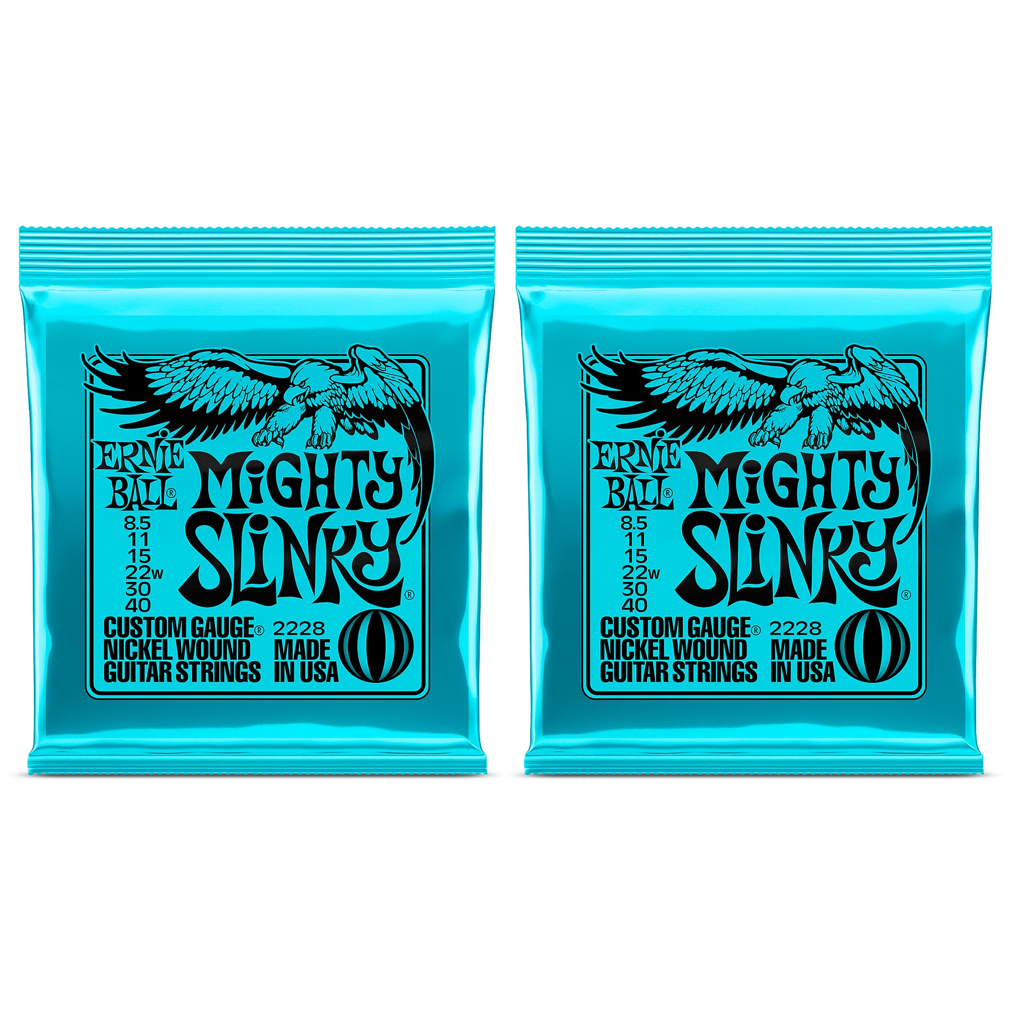Ernie Ball 2228 Mighty Slinky Nickel Wound Electric Guitar Strings