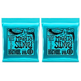 Ernie Ball 2228 Mighty Slinky Nickel Wound Electric Guitar Strings 2-Pack