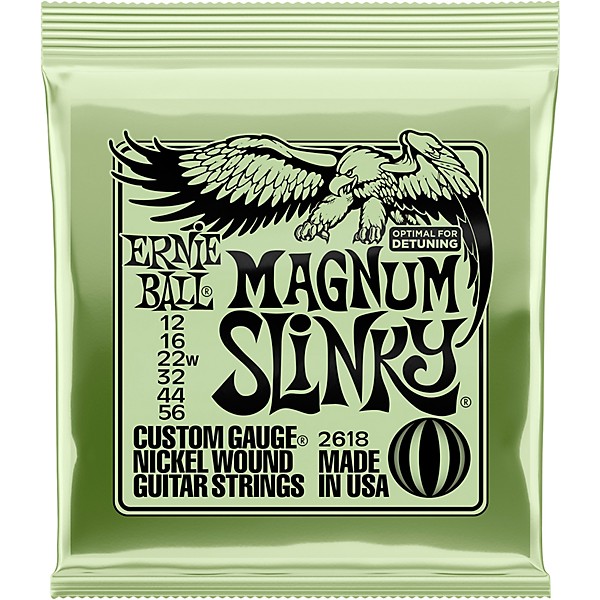 Ernie Ball 2618 Magnum Slinky Nickel Wound Electric Guitar Strings 2-Pack