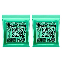 Ernie Ball 2229 Hyper Slinky Nickel Wound Electric Guitar Strings 2-Pack