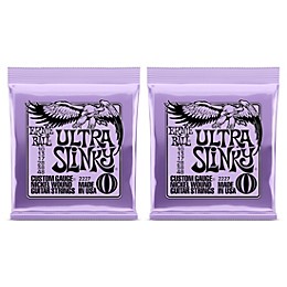 Ernie Ball 2227 Ultra Slinky Nickel Wound Electric Guitar Strings 2-Pack