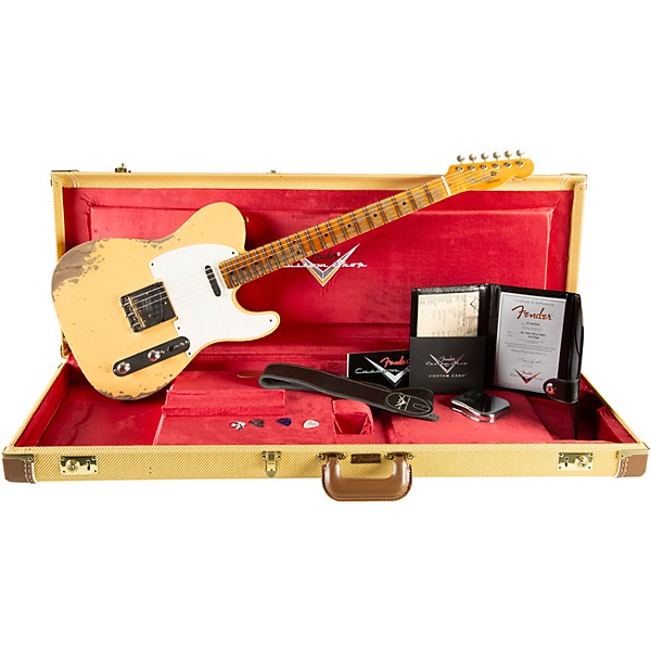 Fender Custom Shop 1952 Telecaster Heavy Relic Limited Edition Electric Guitar Nocaster Blonde