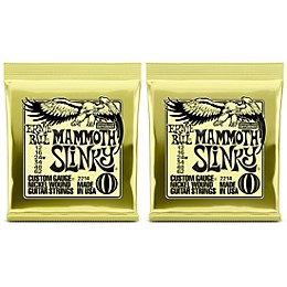 Ernie Ball 2214 Mammoth Slinky Nickel Wound Electric Guitar Strings (wound G) 2-Pack