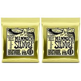 Ernie Ball 2214 Mammoth Slinky Nickel Wound Electric Guitar Strings (wound G) 2-Pack