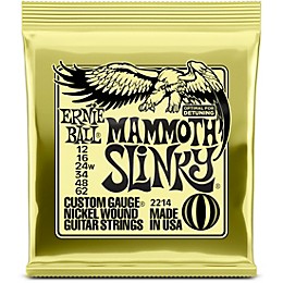 Ernie Ball 2214 Mammoth Slinky Nickel Wound Electric Guitar Strings (wound G) 2-Pack