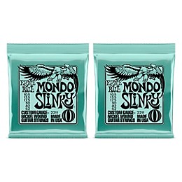 Ernie Ball 2211 Mondo Slinky Nickel Wound Electric Guitar Strings 2-Pack